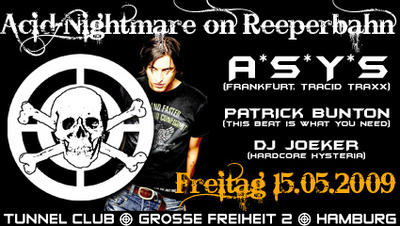 Party Flyer: Acid Nightmare on Reeperbahn am 15.05.2009 in Hamburg