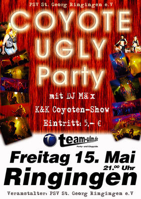 Party Flyer: CUP Party am 15.05.2009 in Erbach
