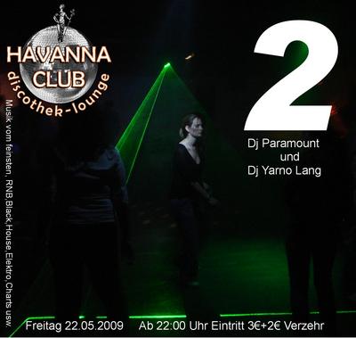 Party Flyer: Die 2 am 22.05.2009 in Weingarten