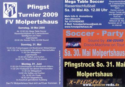 Party Flyer: Pfingstrock in Molpertshaus mit X-Plosive am 31.05.2009 in Wolfegg