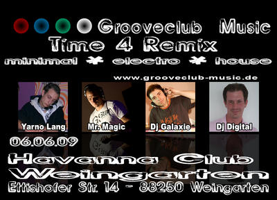 Party Flyer: Time 4 Reeemix am 06.06.2009 in Ravensburg