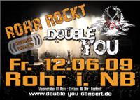 Party Flyer: Double You rockt Rohr in Nb. am 12.06.2009 in Rohr i.NB