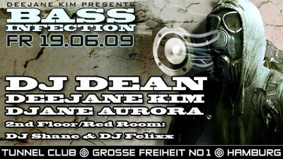Party Flyer: Deejane Kim BassInfection am 19.06.2009 in Hamburg