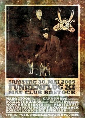 Party Flyer: FUNKENFLUG XI am 30.05.2009 in Rostock