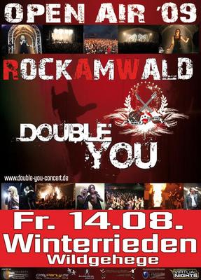 Party Flyer: DOUBLE YOU - Open Air 09 -  RockAmWald - Winterrieden am 14.08.2009 in Winterrieden