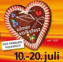 Party Flyer: Ulmer Volksfest 2009 am 14.07.2009 in Ulm