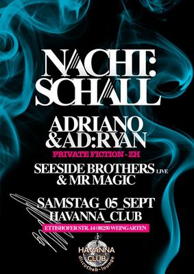 Party Flyer: Nachtschall am 05.09.2009 in Weingarten