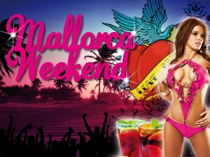 Party Flyer: Queens - Mallorca Weekend am 14.08.2009 in Laupheim