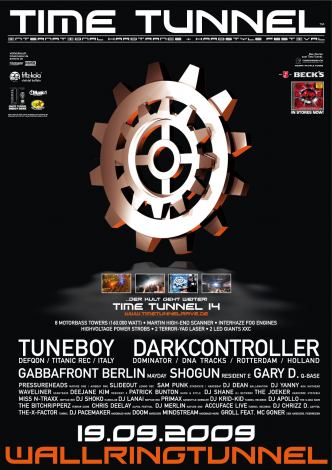 Party Flyer: Time Tunnel 14 @ Wallringtunnel Hamburg am 19.09.2009 in Hamburg