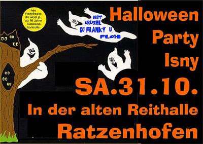 Party Flyer: Halloween - Party "je oller - desto toller" am 31.10.2009 in Isny im Allgu