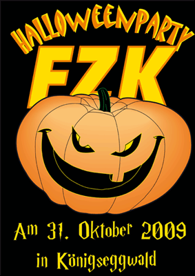 Party Flyer: Kwalder Halloween - Party am 31.10.2009 in Knigseggwald