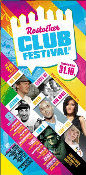 Party Flyer: Rostocker Club Festival 2009 am 31.10.2009 in Rostock