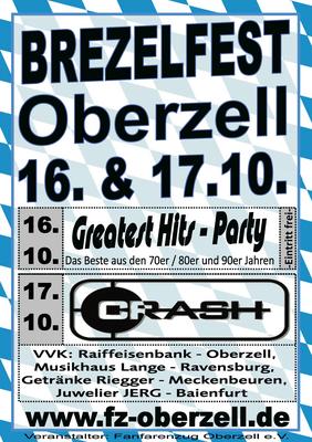 Party Flyer: BREZELFEST in Oberzell am 17.10.2009 in Ravensburg