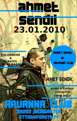 Party Flyer: Nachtschall presents Ahmet Sendil @ Havanna Club am 23.01.2010 in Ravensburg