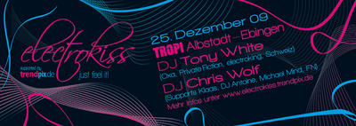 Party Flyer: electrokiss - just feel it am 25.12.2009 in Albstadt