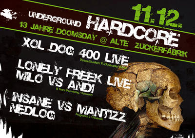 Party Flyer: 13 Jahre Doomsday! @ Alte Zuckerfabrik Rostock am 11.12.2009 in Rostock