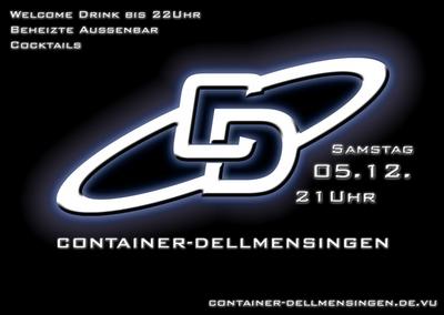 Party Flyer: Party @ Container Dellmensingen am 05.12.2009 in Erbach