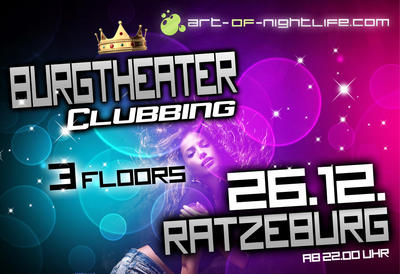 Party Flyer: Burgtheater Clubbing 26.12. am 26.12.2009 in Ratzeburg