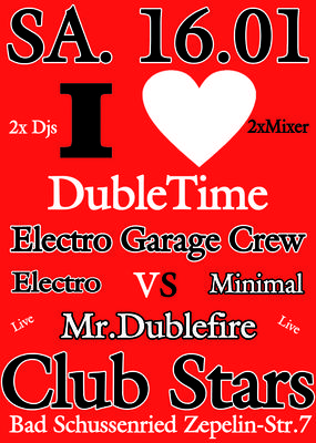 Party Flyer: DOUBLE NIGHT MEGA EVENT @ CLUB STARS SCHUSSENRIED am 16.01.2010 in Bad Schussenried