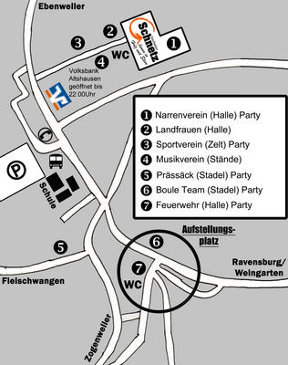 Party Flyer: 6. Nachtumzug des NV Fronhofen e.V. am 08.01.2010 in Fronreute