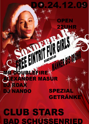 Party Flyer: XXXXXXX - MASSSSSSSS PARTYYY LET"S ROCK YOU am 24.12.2009 in Bad Schussenried