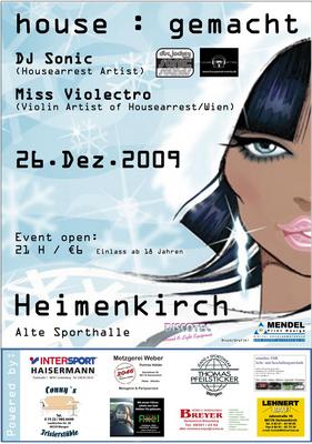 Party Flyer: house : gemacht am 26.12.2009 in Heimenkirch