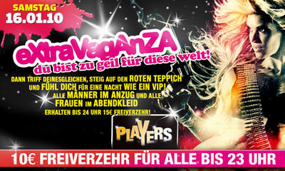 Party Flyer: Extravaganza @ Players am 16.01.2010 in Ulm