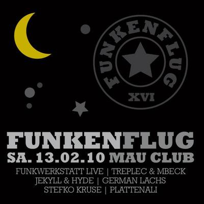 Party Flyer: FUNKENFLUG XVI am 13.02.2010 in Rostock