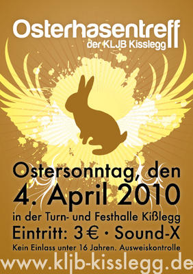Party Flyer: Osterhasentreff am 04.04.2010 in Kilegg