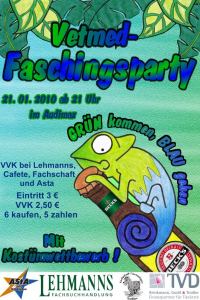 Party Flyer: VetMed Fasching 2010 am 21.01.2010 in Giessen