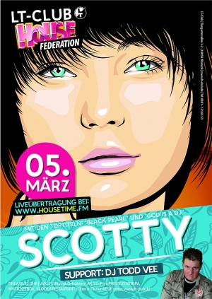 Party Flyer: Housefederation presents: DJ Scotty am 05.03.2010 in Rostock