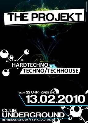 Party Flyer: THE PROJEKT am 13.02.2010 in Laupheim