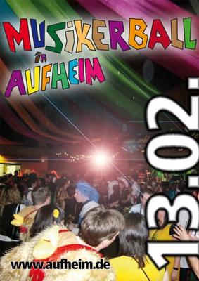 Party Flyer: Musikerball - Aufheim am 13.02.2010 in Senden