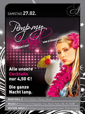 Party Flyer: ARENA Gnzburg - Pimp my Cocktail am 27.02.2010 in Gnzburg (Kreisstadt)