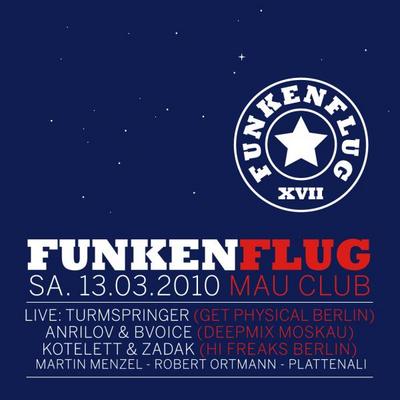 Party Flyer: FUNKENFLUG XVII am 13.03.2010 in Rostock