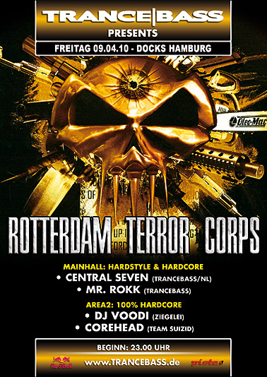 Party Flyer: Rotterdam Terror Corps - Live am 09.04.2010 in Hamburg