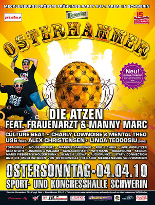 Party Flyer: OSTERHAMMER 2010 am 04.04.2010 in Schwerin