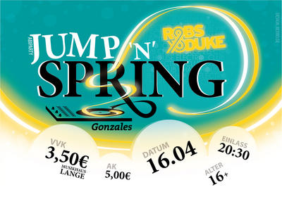 Party Flyer: JUMP'N'SPRING am 16.04.2010 in Ravensburg