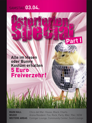 Party Flyer: ARENA Gnzburg - Osterferien Special Part 1 am 03.04.2010 in Gnzburg (Kreisstadt)