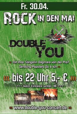 Party Flyer: DOUBLE YOU | ROCK in den Mai | Winterstettendorf am 30.04.2010 in Ingoldingen
