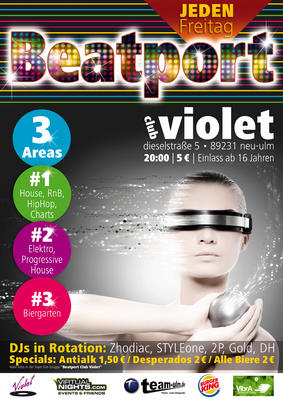 Party Flyer: 16 Party @ Club Violet am 28.05.2010 in Neu-Ulm