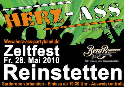 Party Flyer: Partyabend mit Herz-Ass am 28.05.2010 in Reinstetten
