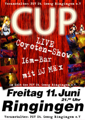 Party Flyer: CUP am 11.06.2010 in Erbach