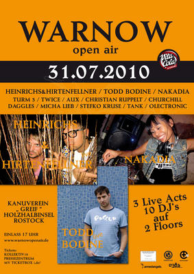 Party Flyer: WARNOW OPEN AIR 2010 am 31.07.2010 in Rostock