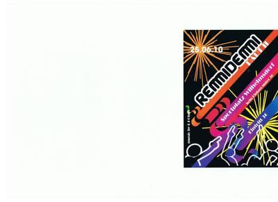Party Flyer: 50-Jahre TSG Wilhelmsdorf REMMIDEMMI-PARTY mit OT-Sound am 25.06.2010 in Wilhelmsdorf