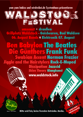 Party Flyer: Waldstock 2010 am 06.08.2010 in Bad Waldsee