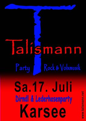 Party Flyer: Dirndl und Lederhosenparty am 17.07.2010 in Wangen im Allgu
