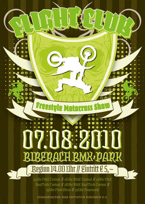 Party Flyer: FLIGHT CLUB2010 | BMX Jam & FREESTYLE MOTOCROSS SHOW am 07.08.2010 in Biberach an der Ri