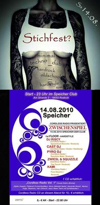Party Flyer: Tattoo Convention Aftershow Party + Zwischenspiel am 14.08.2010 in Rostock