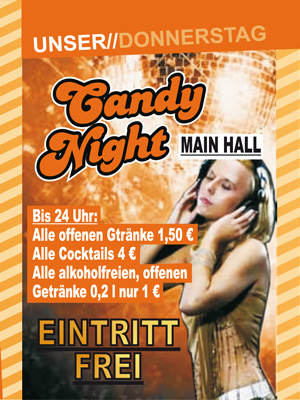 Party Flyer: ARENA Gnzburg - Candy Night am 12.08.2010 in Gnzburg (Kreisstadt)